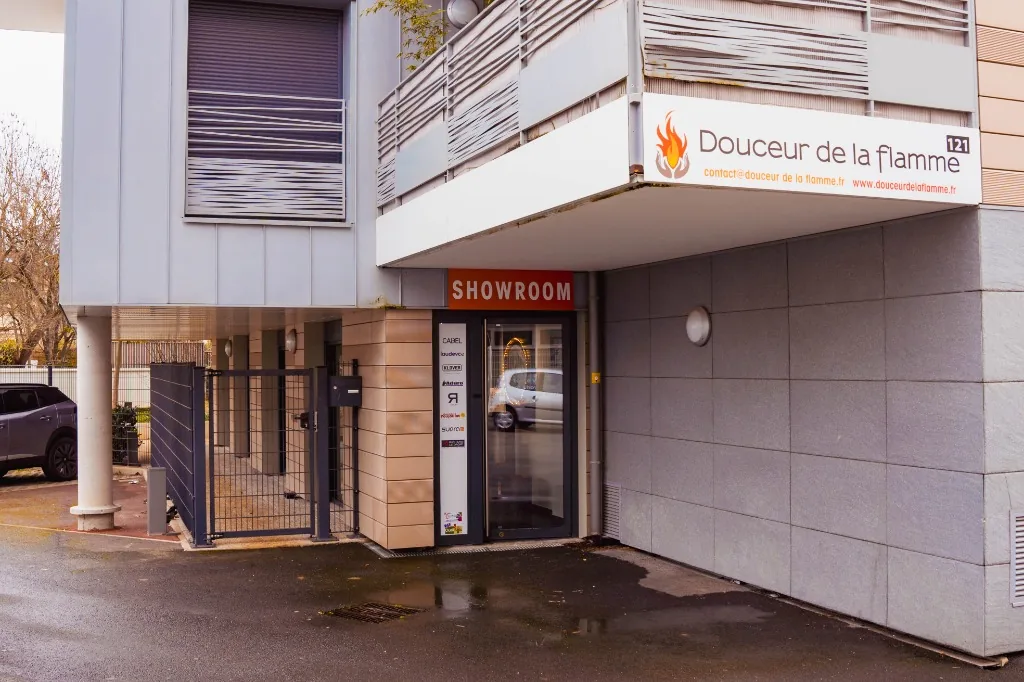 Façade du showroom Douceur de la Flamme